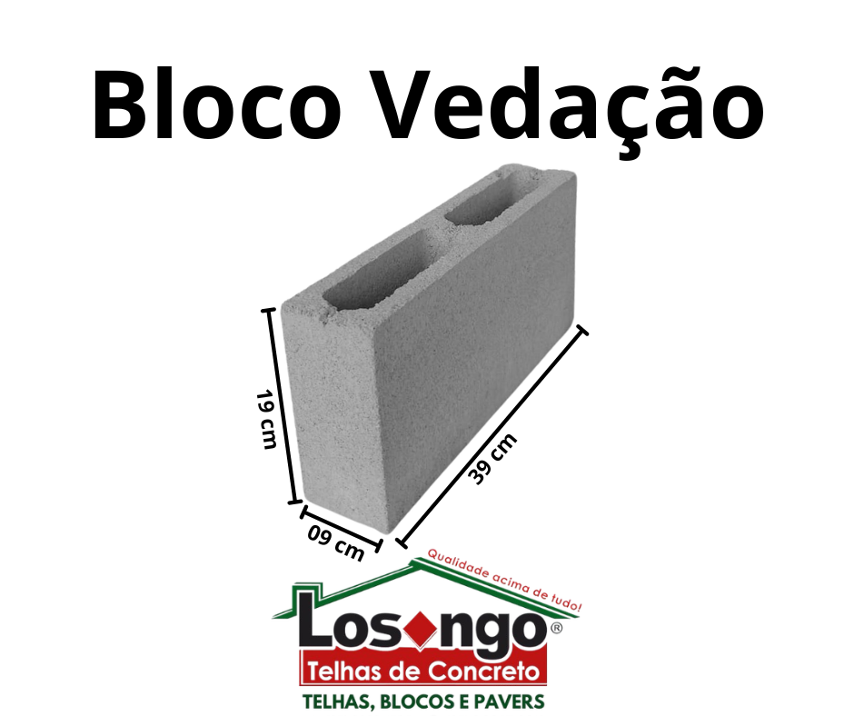 Bloco Vedação 09Cm Bloco Vedação 09Cm