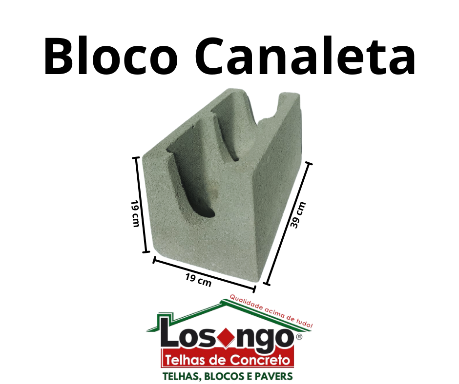 Bloco Canaleta 19Cm Bloco Canaleta 19Cm