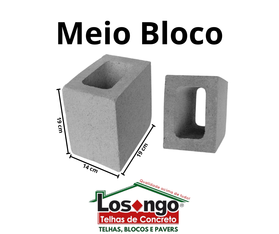 Meio Bloco 14Cm Meio Bloco 14Cm
