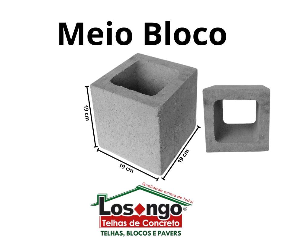 Meio Bloco 19Cm Meio Bloco 19Cm