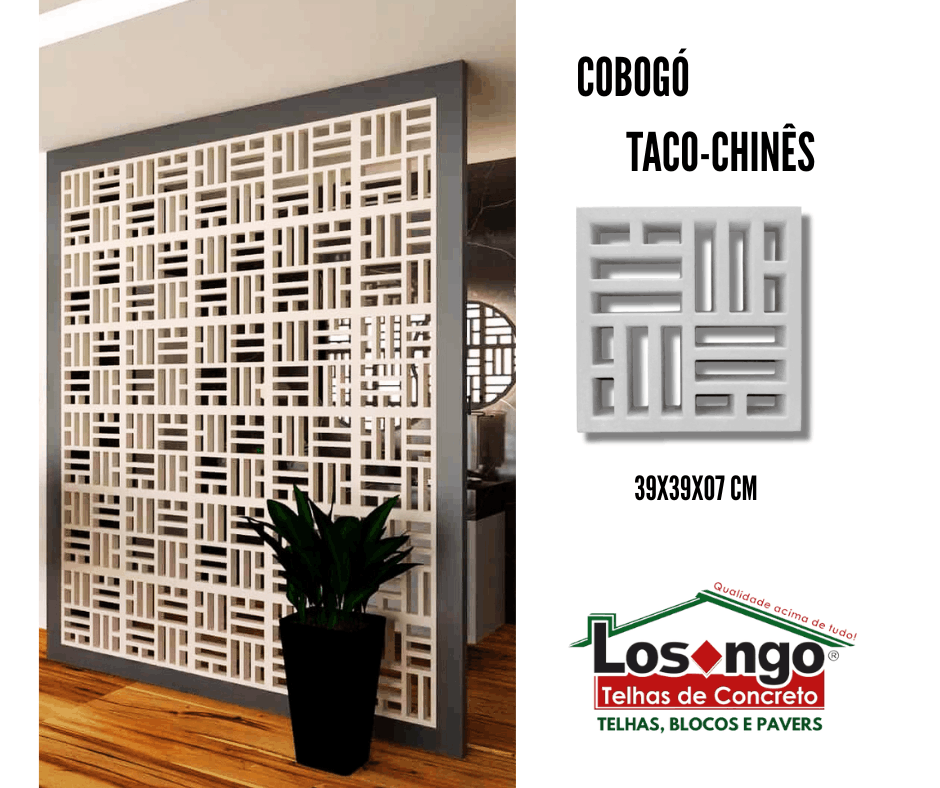Cobogó Taco-Chinês Cobogó Taco-Chinês