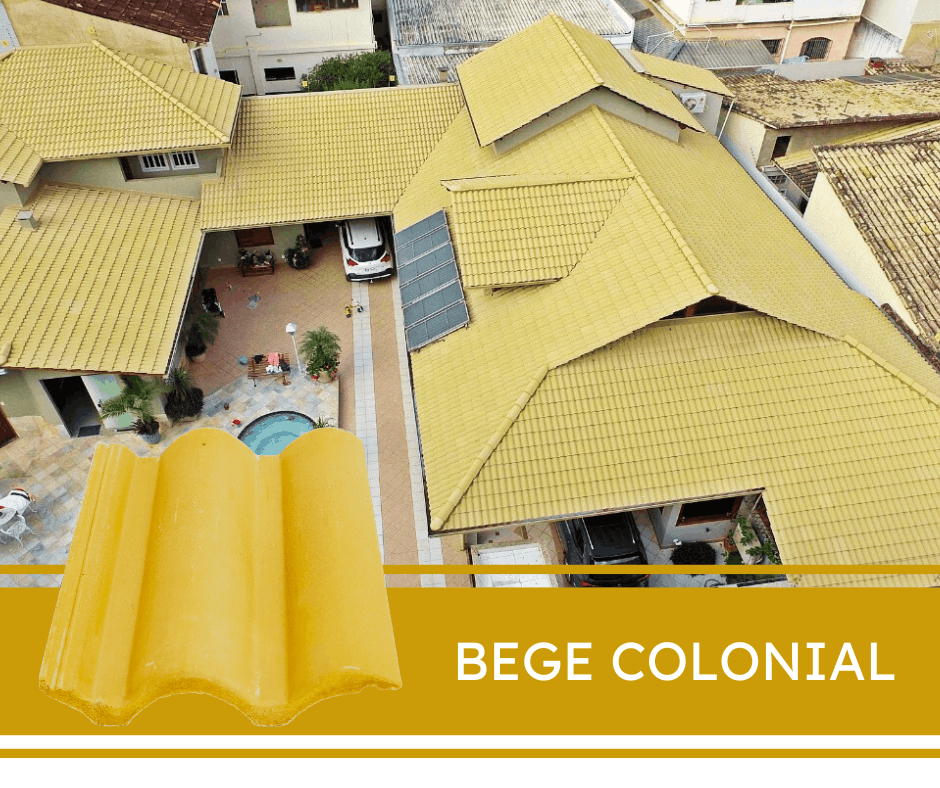 Telha Coppo Vênetto Bege Colonial Telha Coppo Vênetto Bege Colonial