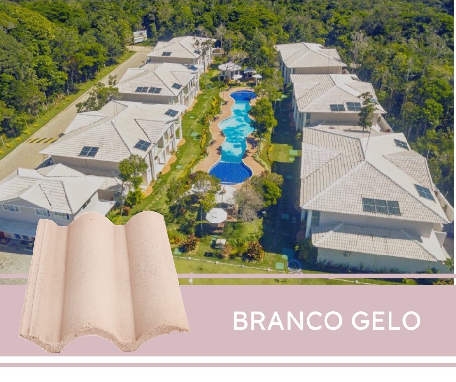 Telha Coppo Vênetto Branco Gelo Telha Coppo Vênetto Branco Gelo