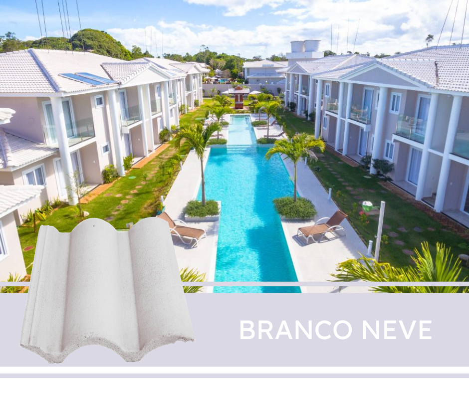 Telha Coppo Vênetto Branco Neve Telha Coppo Vênetto Branco Neve