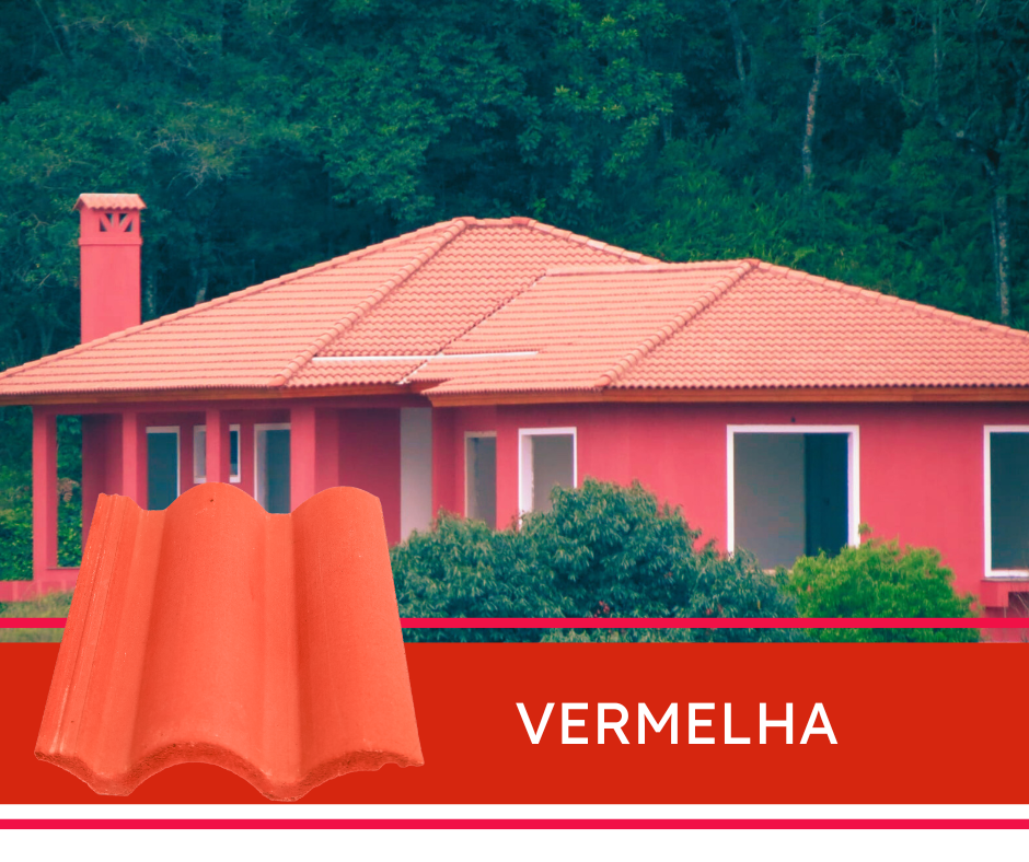 Telha Coppo Vênetto Vermelha Telha Coppo Vênetto Vermelha