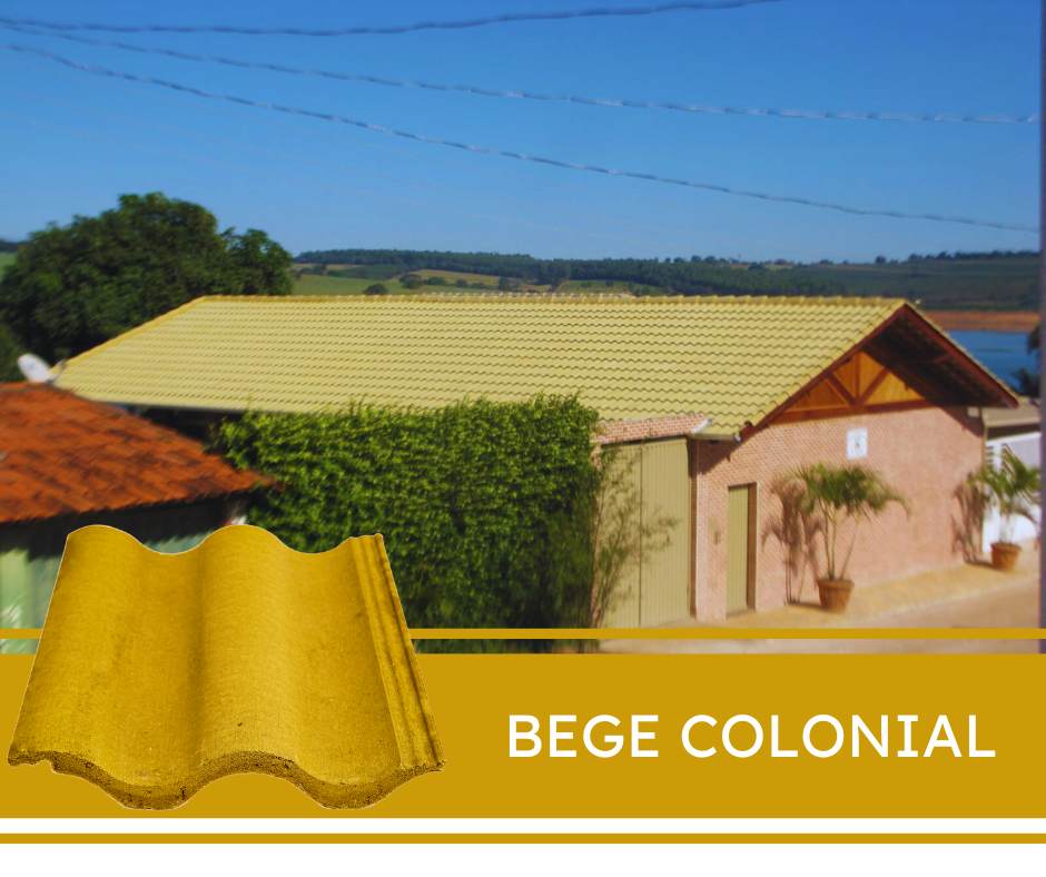 Telha Long Slim Bege Colonial Telha Long Slim Bege Colonial