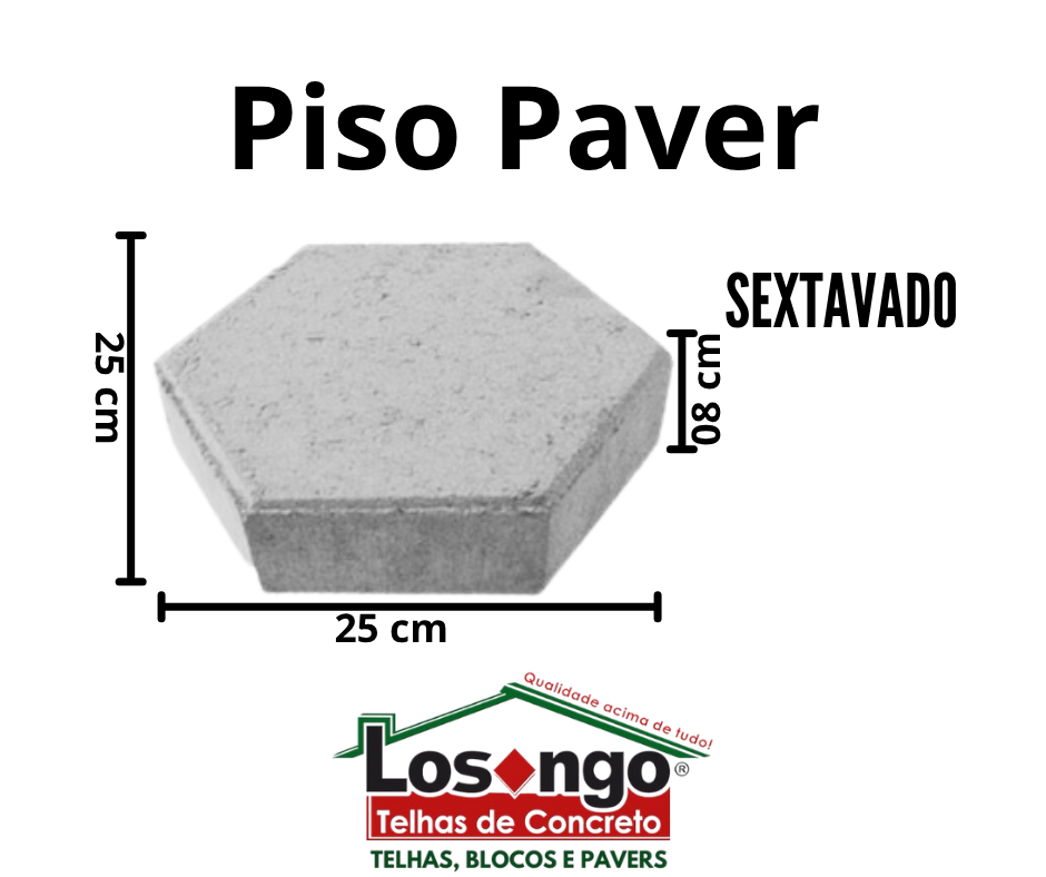 Piso Paver Sextavado Liso Piso Paver Sextavado Liso